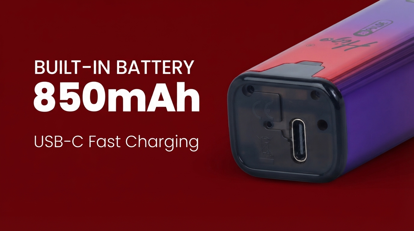 Higo BB Pulse 6000 850mAh battery and USB-C banner