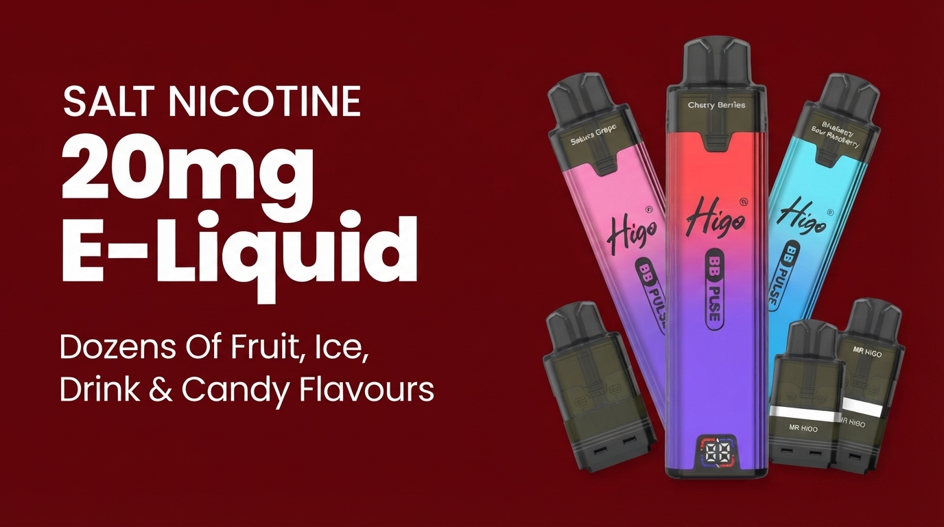 Higo BB Pulse 6000 flavour range banner