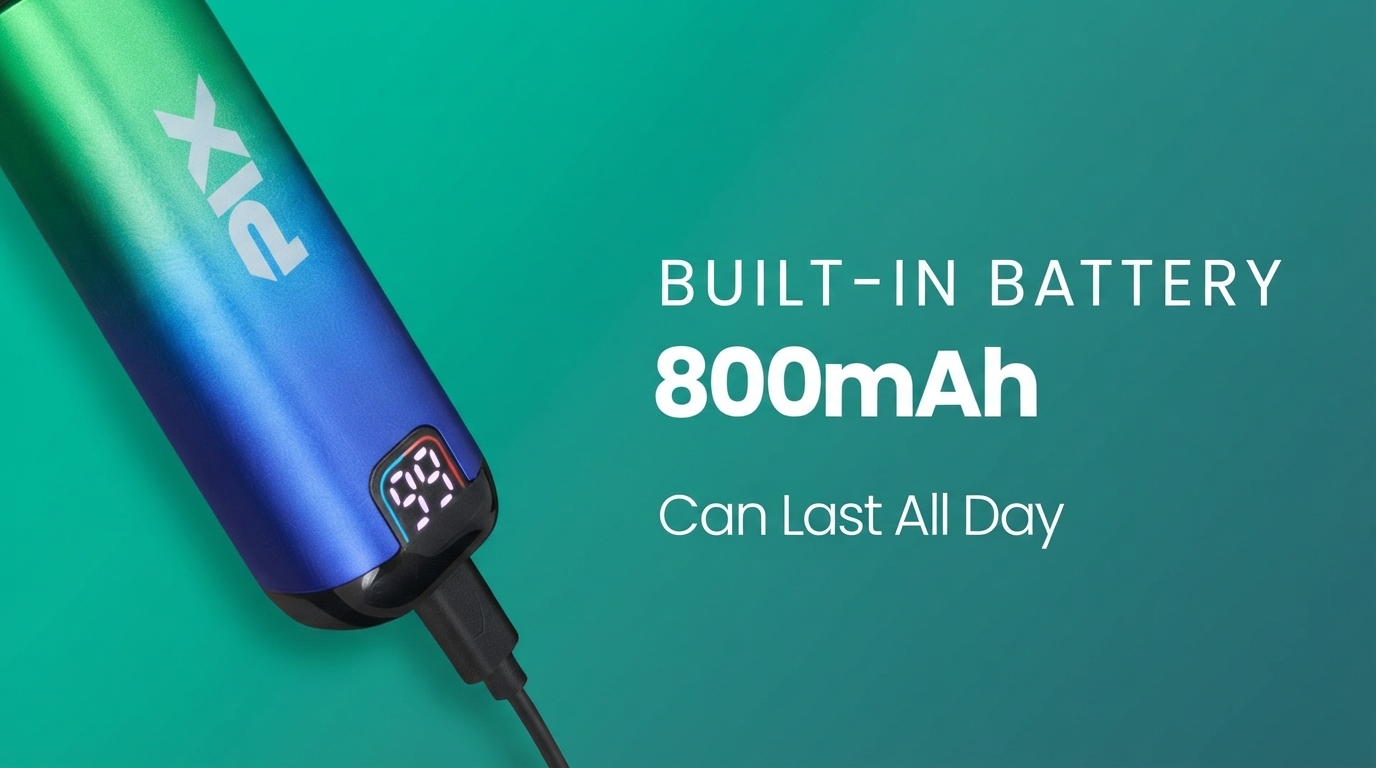 Pixl 5K 800mAh built-in battery banner