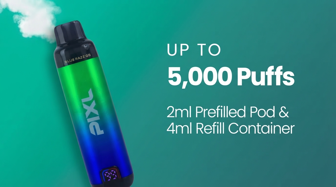 Pixl 5K refill pack 5000 puffs banner