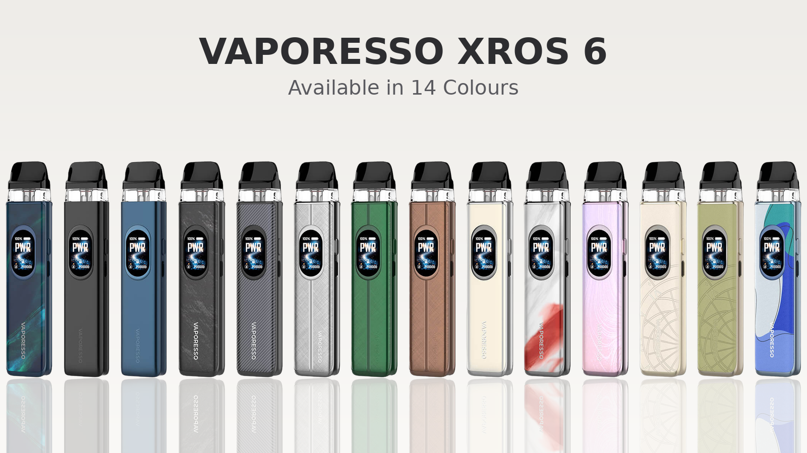 Vaporesso XROS 6 Pod Kit Colour Range