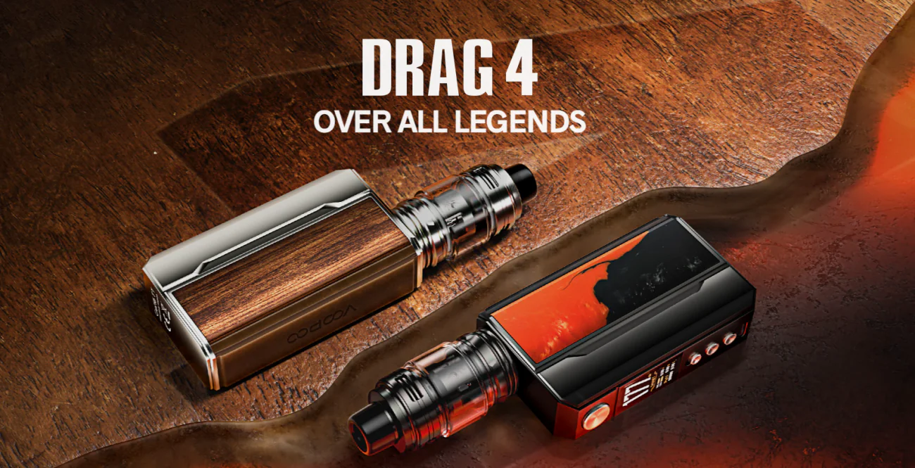 Two Drag 4 voopoo laid down in dusts