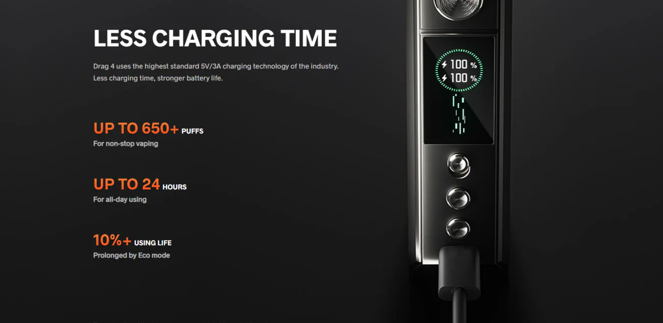 Drag 4 voopoo Charging Point