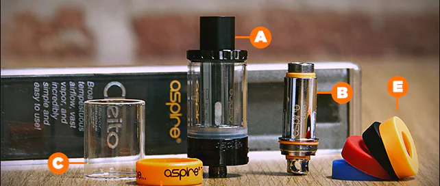 Aspire Cleito tank and coil