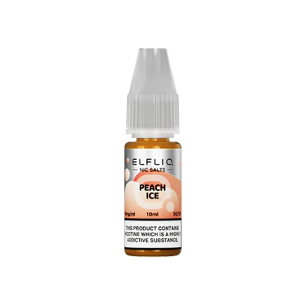 Peach Ice Elfliq by Elf Bar - 10ml Nic Salt E-liquid
