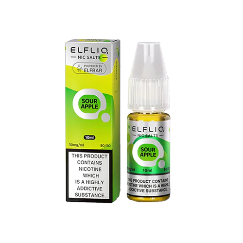 Sour Apple Elfliq by Elf Bar - 10ml Nic Salt E-liquid
