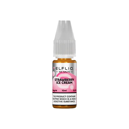Strawberry Ice Cream Elfliq by Elf Bar - 10ml Nic Salt E-liquid