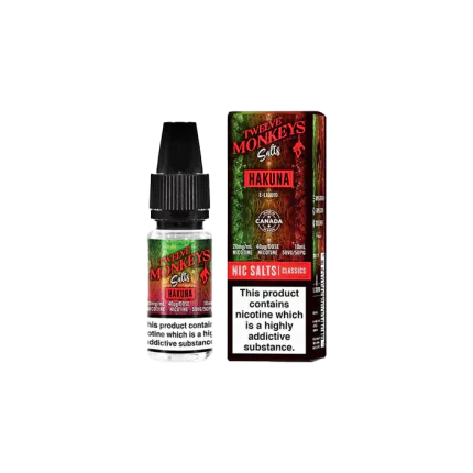 Hakuna by Twelve Monkeys - 10ml Nic Salt E-liquid